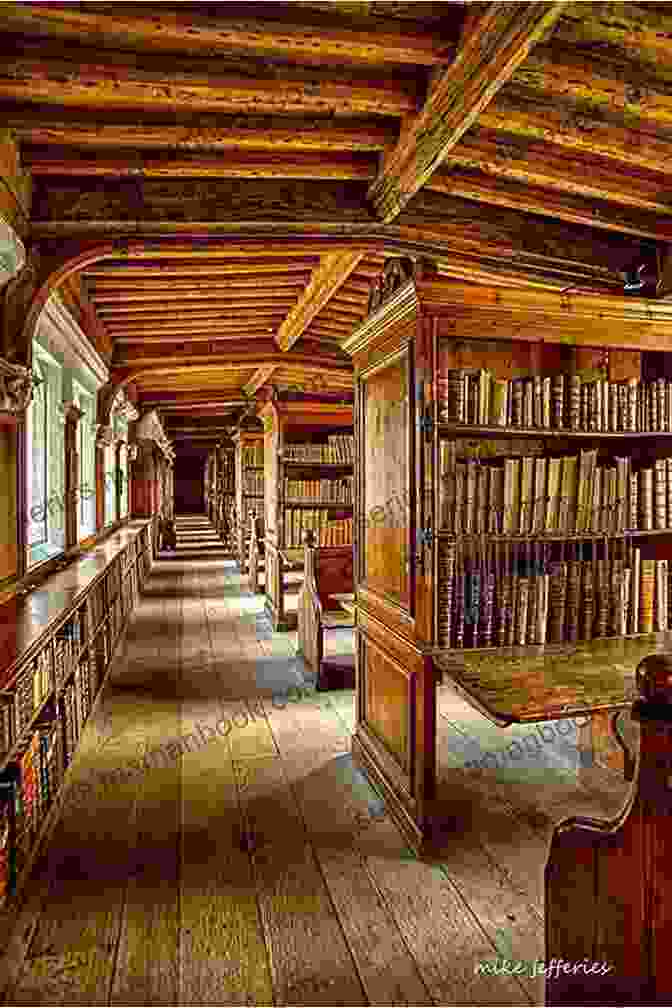 A Medieval Cathedral Library Filled With Shelves Of Books. Old English Libraries / The Making Collection And Use Of During The Middle Ages