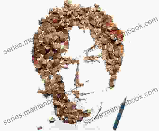 A Sculpture Of A Face Made Entirely From Pencil Shavings Pencil Shavings Andrew Mathis