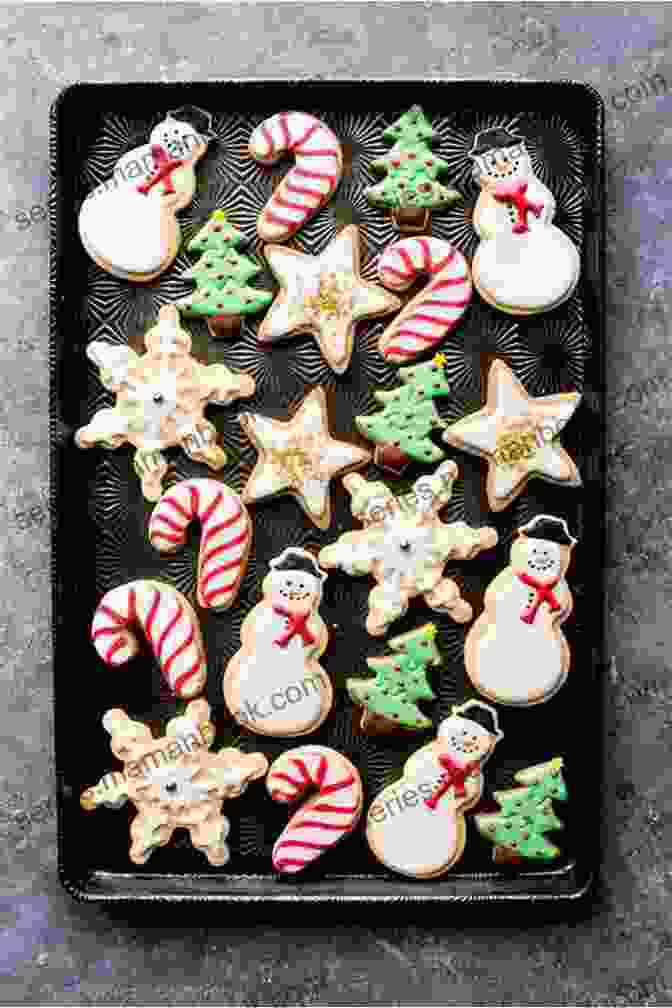 A Vibrant Display Of Sugar Cookies Decorated With Festive Designs The Most Amazing Holiday Baking For Teens: Super Easy Sweet And Savory Cookies Bars Snacks Breads Cakes Cupcakes Muffins Recipes And More