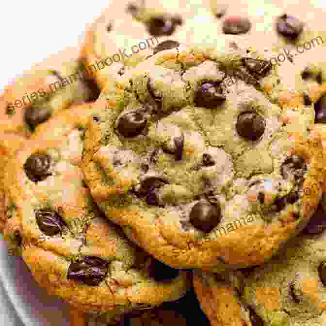 Freshly Baked Chocolate Chip Cookies With Gooey Chocolate Chips Air Fryer Baking Cookbook: Delicious Air Fryer Baking And Dessert Recipes You Can Easily Make At Home