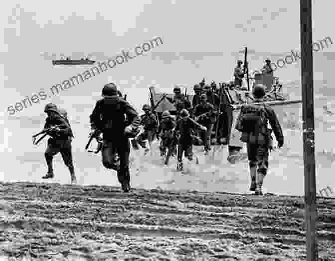 Marines Landing On Guadalcanal During The Battle For The Solomon Islands World War 2 Japan: (Pearl Harbour Pacific Theater Iwo Jima Battle For The Solomon Islands Okinawa Nagasaki Atomic Bomb)