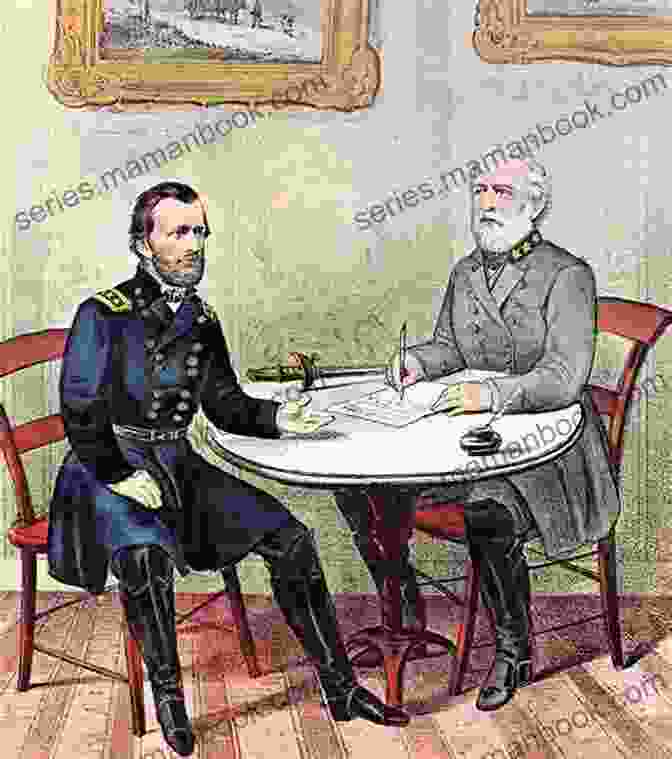 Robert E. Lee Surrendering To Ulysses S. Grant Appomattox: The Surrender Of The Army Of Northern Virginia